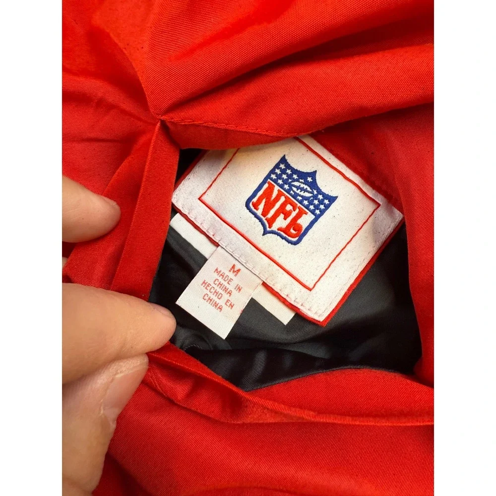Kansas City Chiefs NFL‎ Reversible Jacket Men's Size M Red Black Fleece